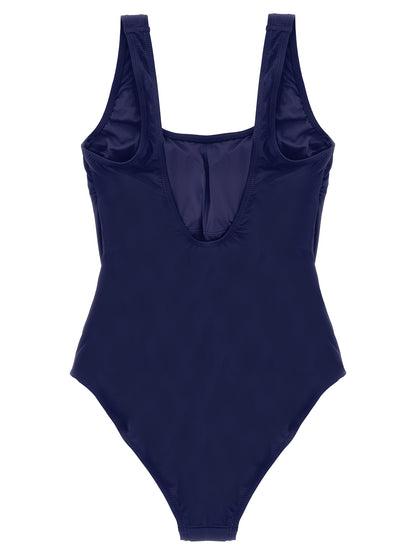 Polo Ralph Lauren Blue Nylon One-Piece Swimsuit