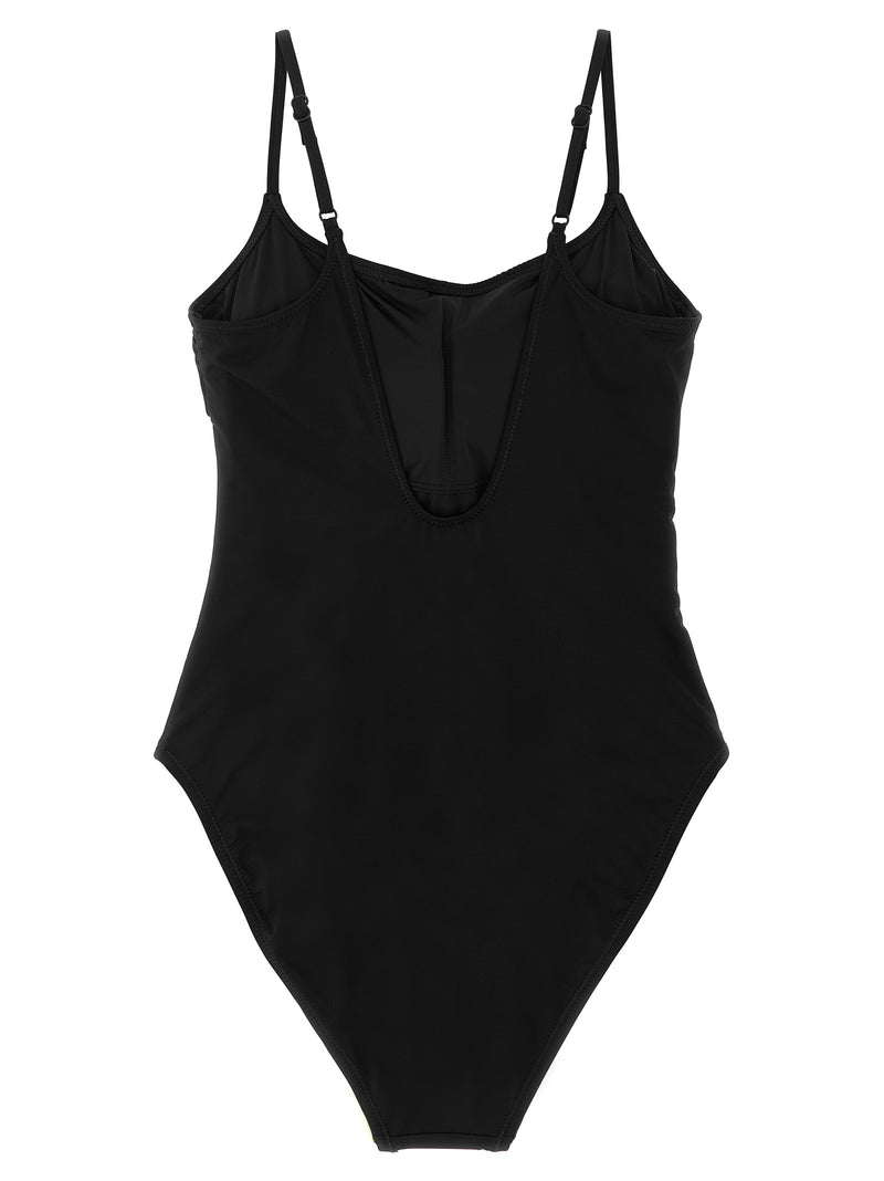 Polo Ralph Lauren Kennedy Black Nylon One-Piece Swimsuit