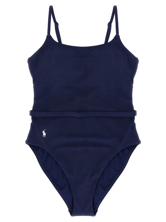 Polo Ralph Lauren Kennedy Blue One-Piece Swimsuit