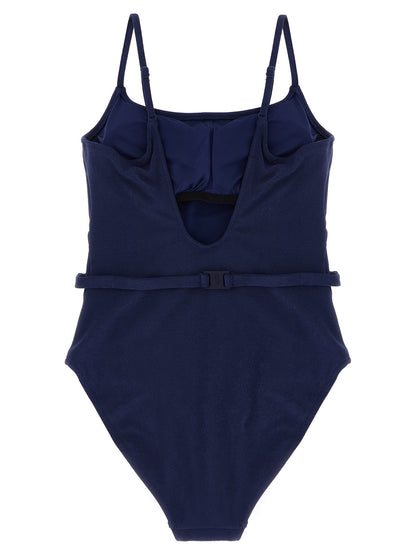 Polo Ralph Lauren Blue Polyester One-Piece Swimsuit