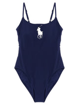 Maillot de bain une pièce Polo Ralph Lauren en nylon bleu