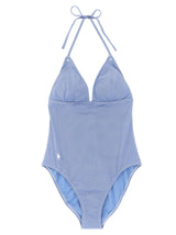 Polo Ralph Lauren Blue Nylon One-Piece Swimsuit