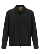 Blouson coquille en polyamide noir Burberry