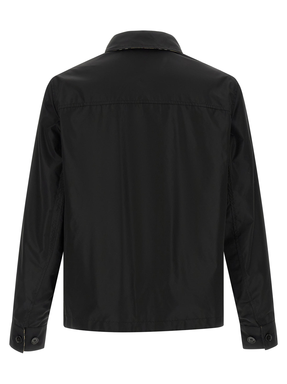 Blouson coquille en polyamide noir Burberry