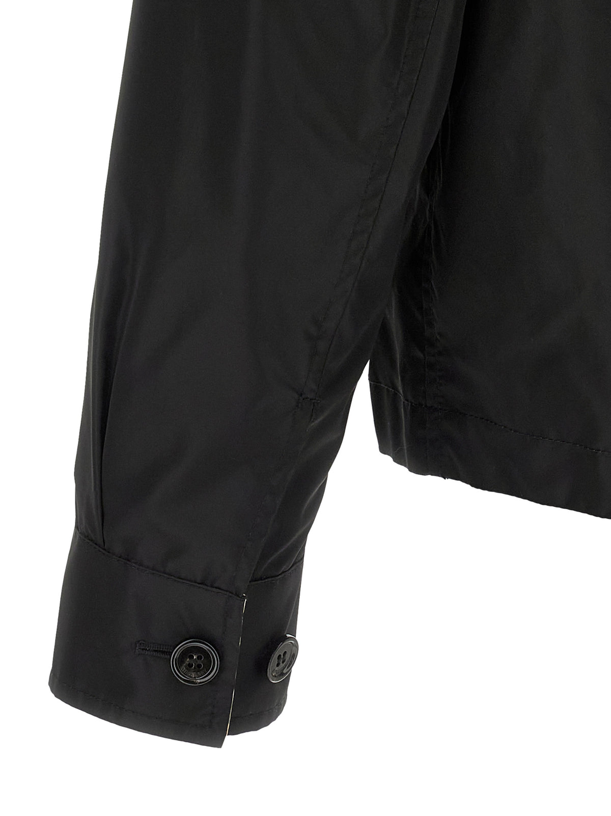 Blouson coquille en polyamide noir Burberry