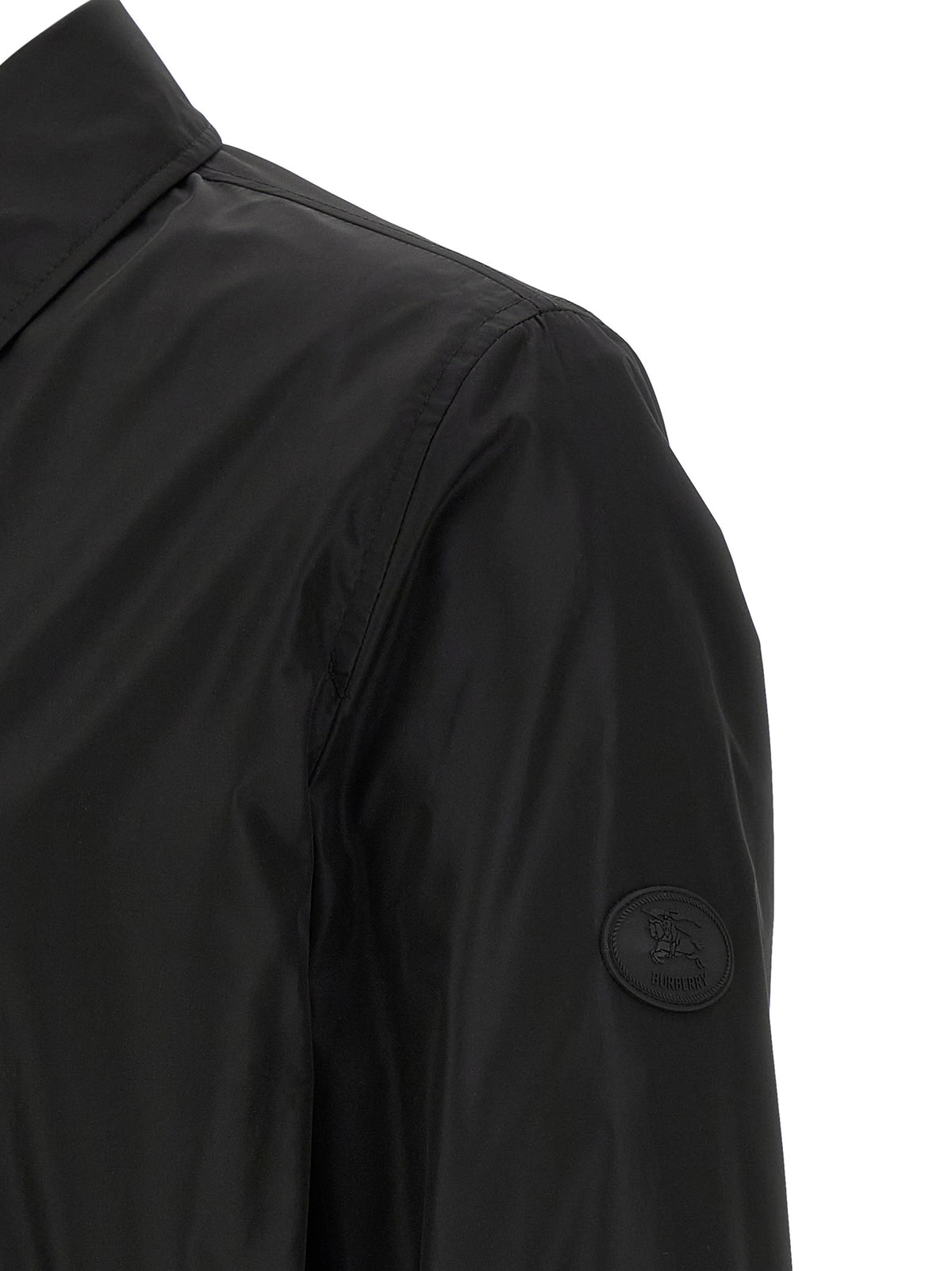 Blouson coquille en polyamide noir Burberry