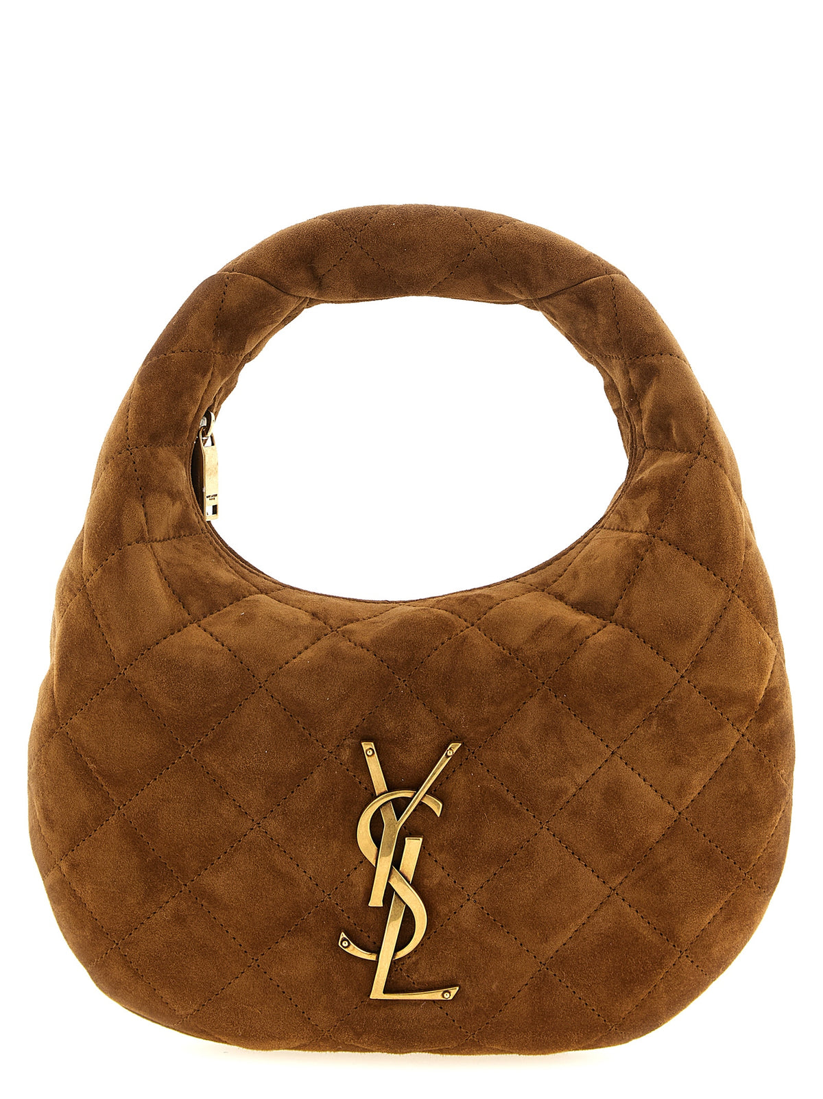 Sac à main Saint Laurent en cuir de veau marron
