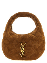 Sac à main Saint Laurent en cuir de veau marron