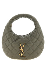 Sac à main Saint Laurent en cuir d'agneau gris