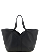 Sac cabas Saint Laurent en cuir de veau noir