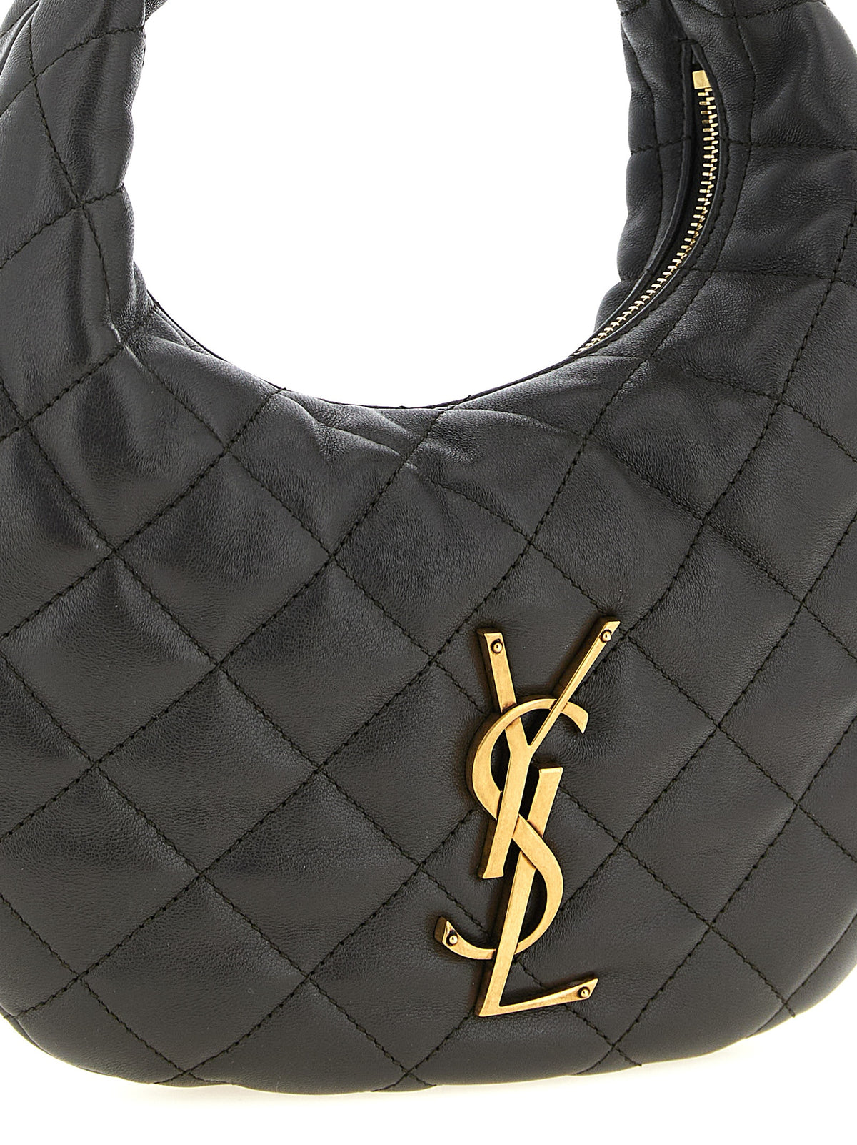 Sac à main Saint Laurent en cuir d'agneau marron