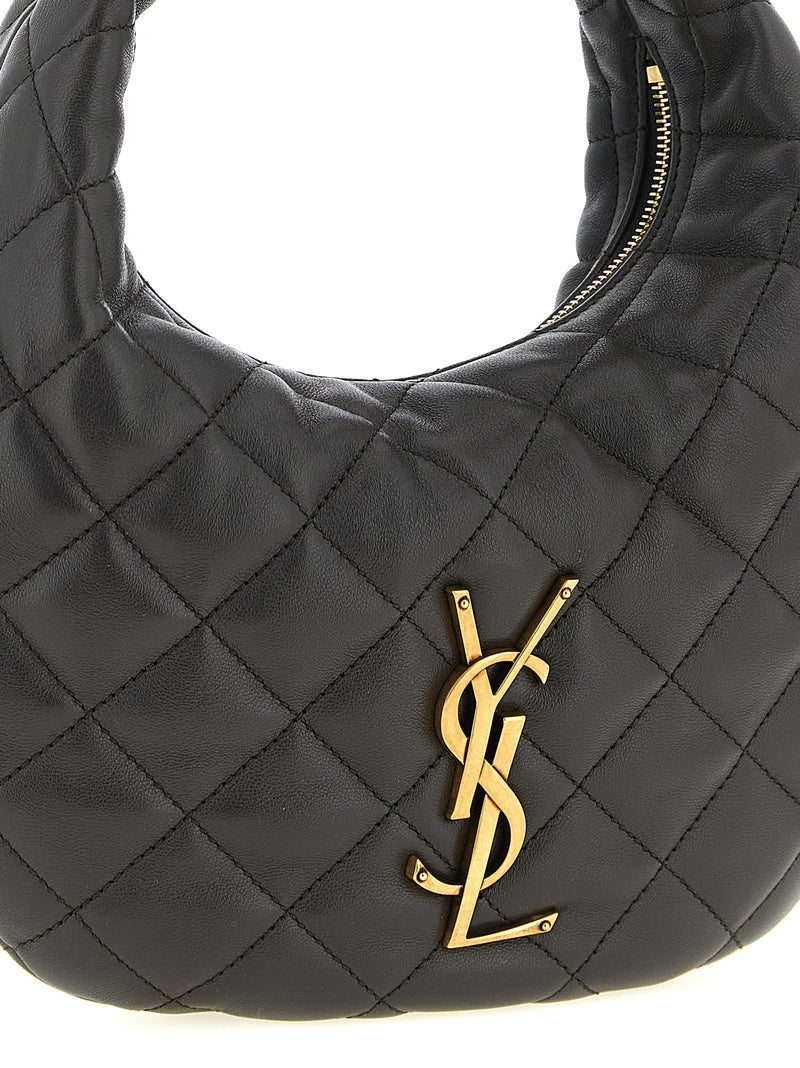 Sac à main Saint Laurent en cuir d'agneau marron