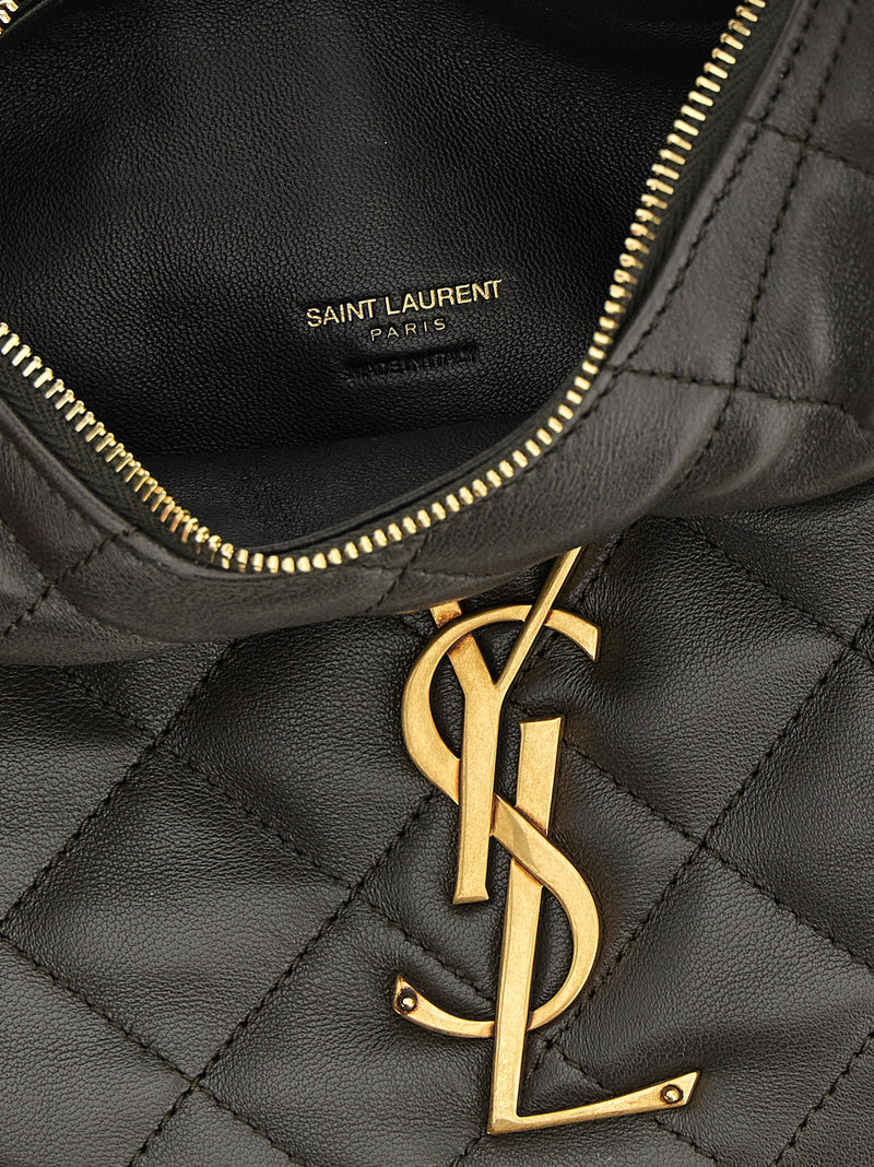 Sac à main Saint Laurent en cuir d'agneau marron