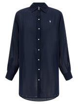 Polo Ralph Lauren Blue Organic Cotton Blouse