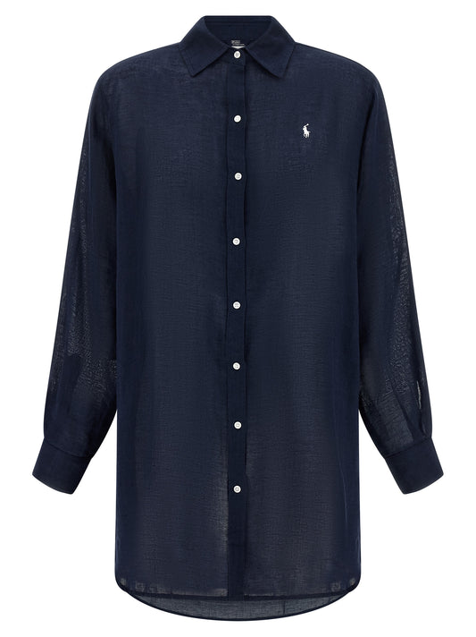 Polo Ralph Lauren Blue Organic Cotton Blouse