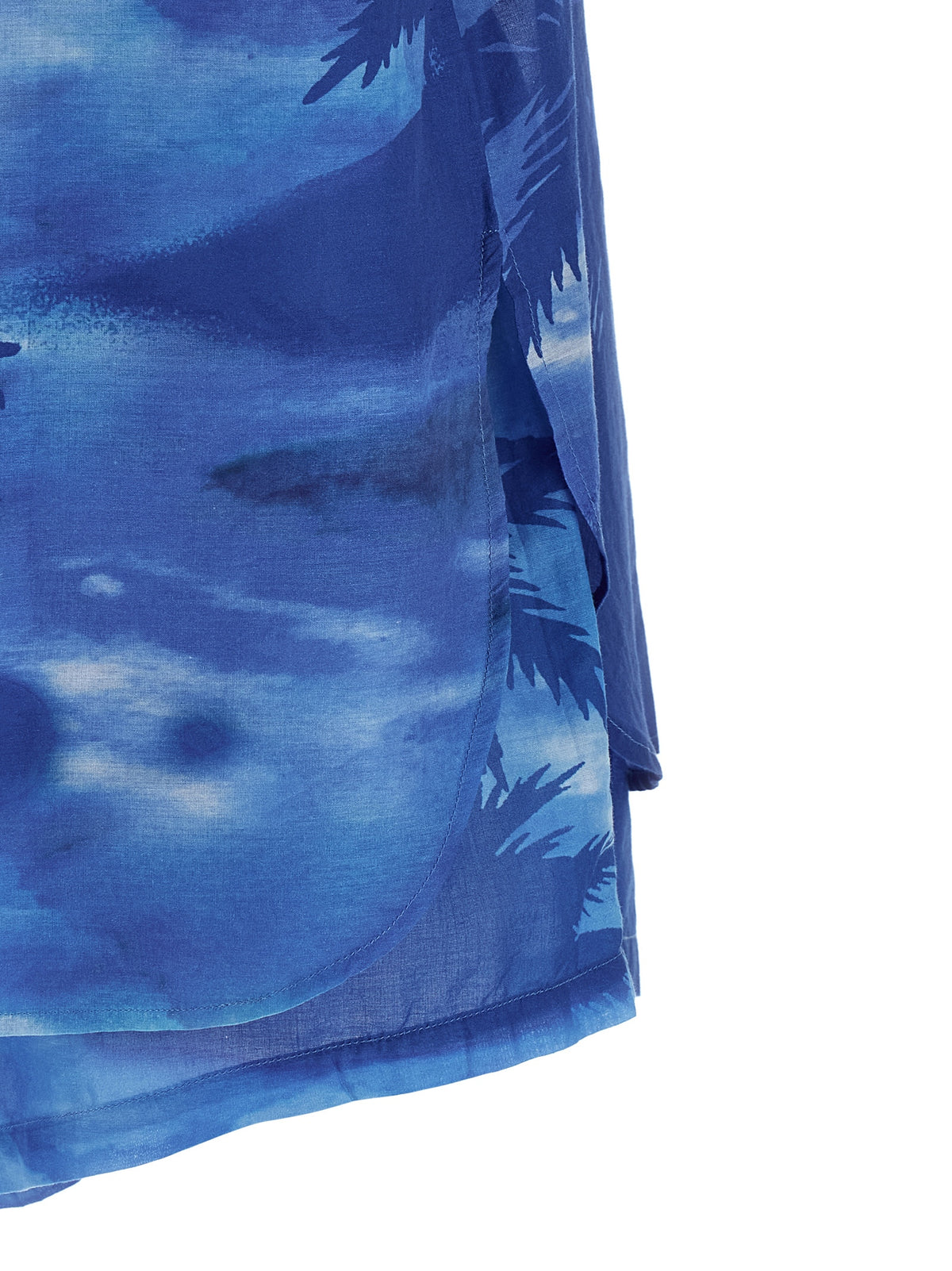 Polo Ralph Lauren Blue Cotton Shirt - Palme Print