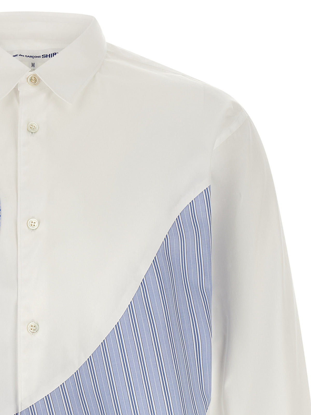 Comme Des Garçons White Cotton Blouse - Avant-Garde Fashion