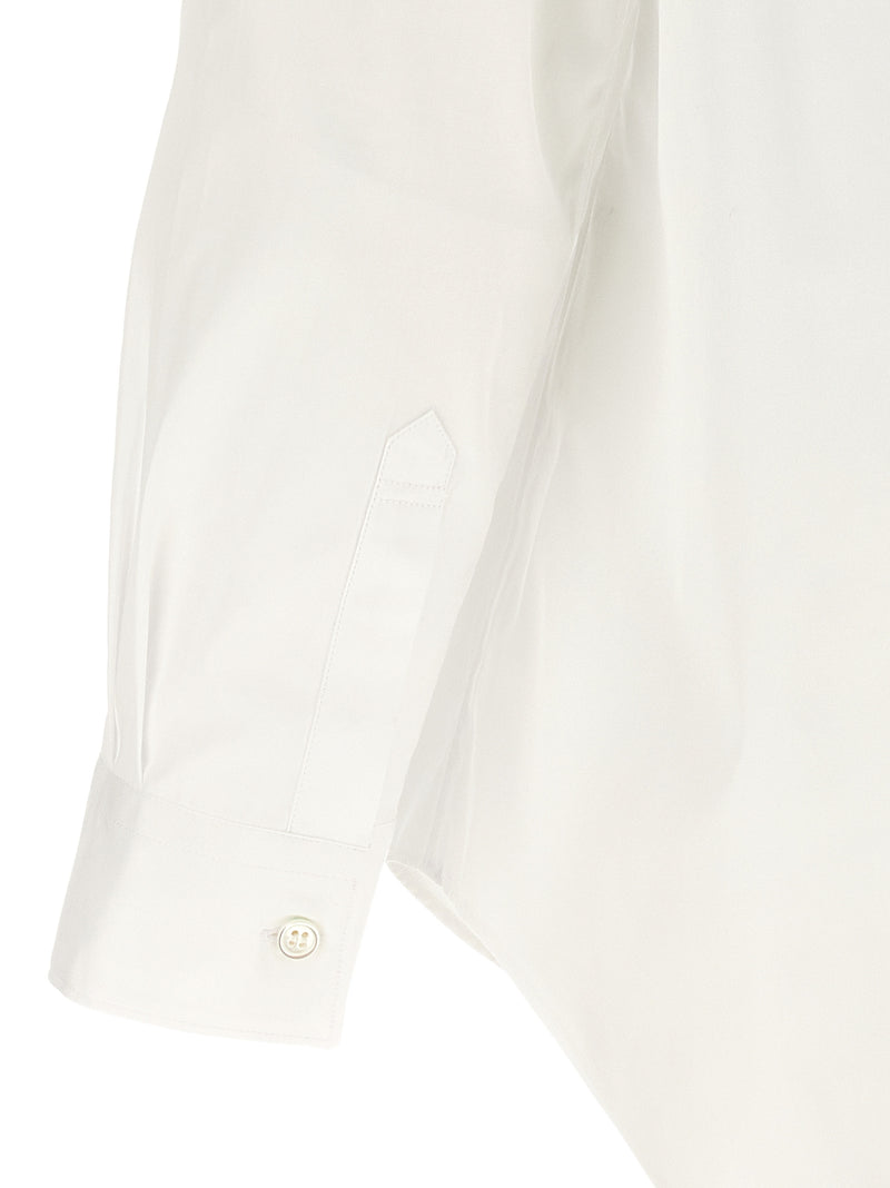 Comme Des Garçons White Cotton Blouse - Avant-Garde Style