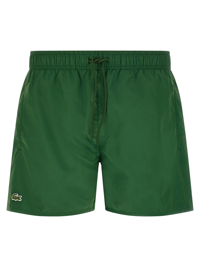 Lacoste Bicolor Polyester Swim Shorts for Men
