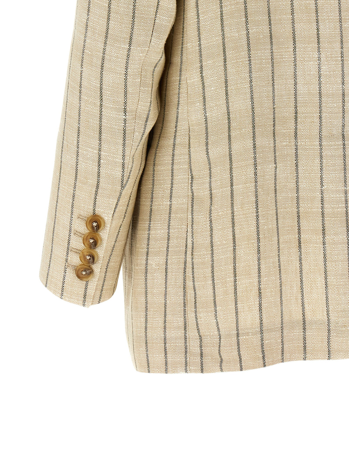 Blazé Milano Serene Everyday Beige Cotton Blazer