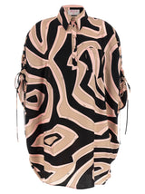 Emilio Pucci Labirinto Multicolor Silk Short Dress