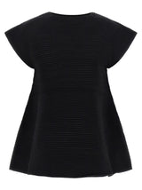 Robe courte Issey Miyake en polyester noir