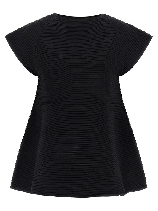 Robe courte Issey Miyake en polyester noir