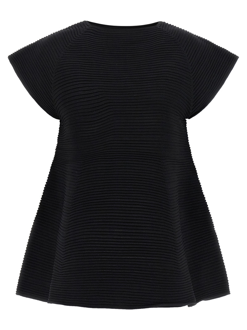 Robe courte Issey Miyake en polyester noir