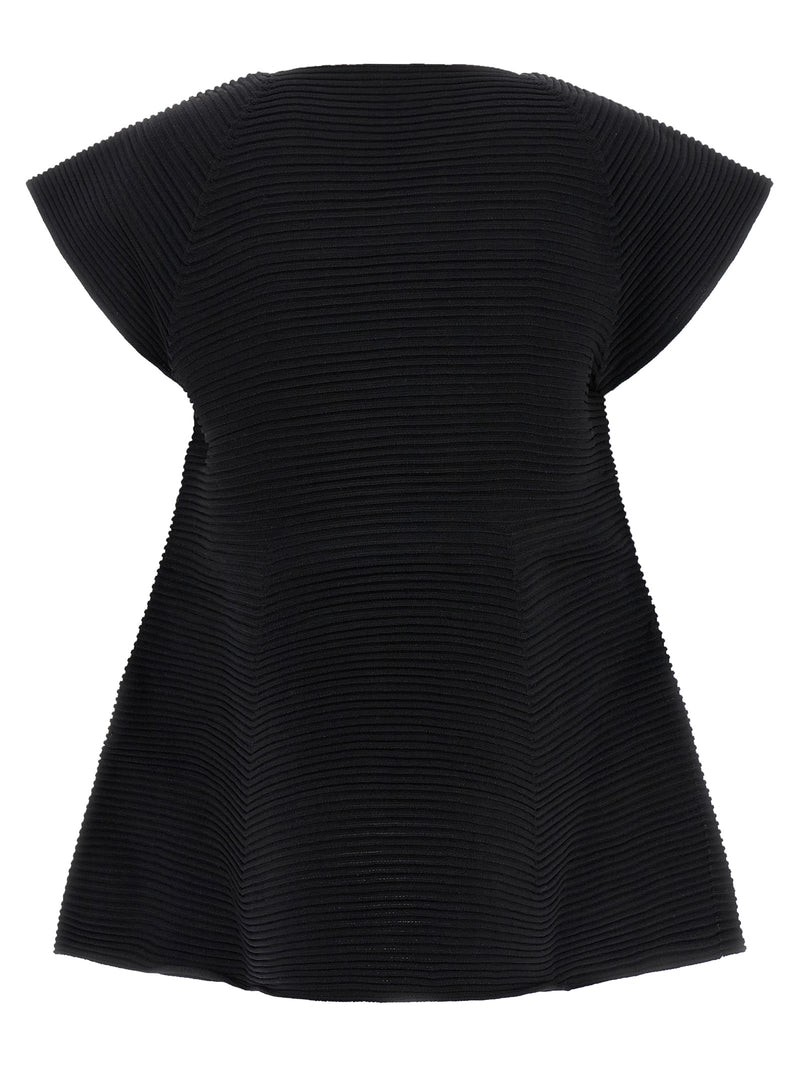 Robe courte Issey Miyake en polyester noir
