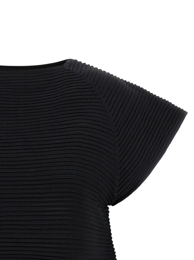 Robe courte Issey Miyake en polyester noir