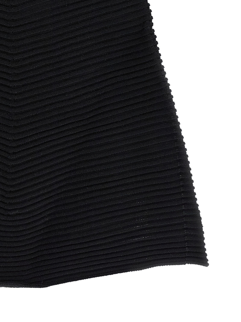 Robe courte Issey Miyake en polyester noir