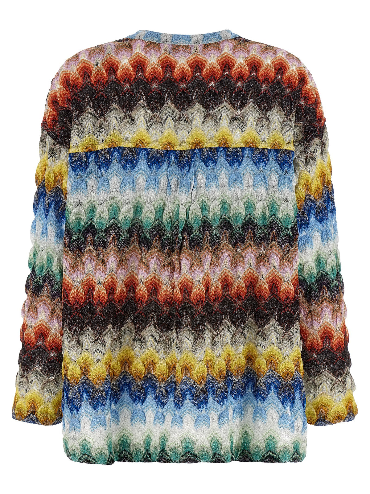 Missoni Multicolor Viscose Blouse - Elegant Korean Collar