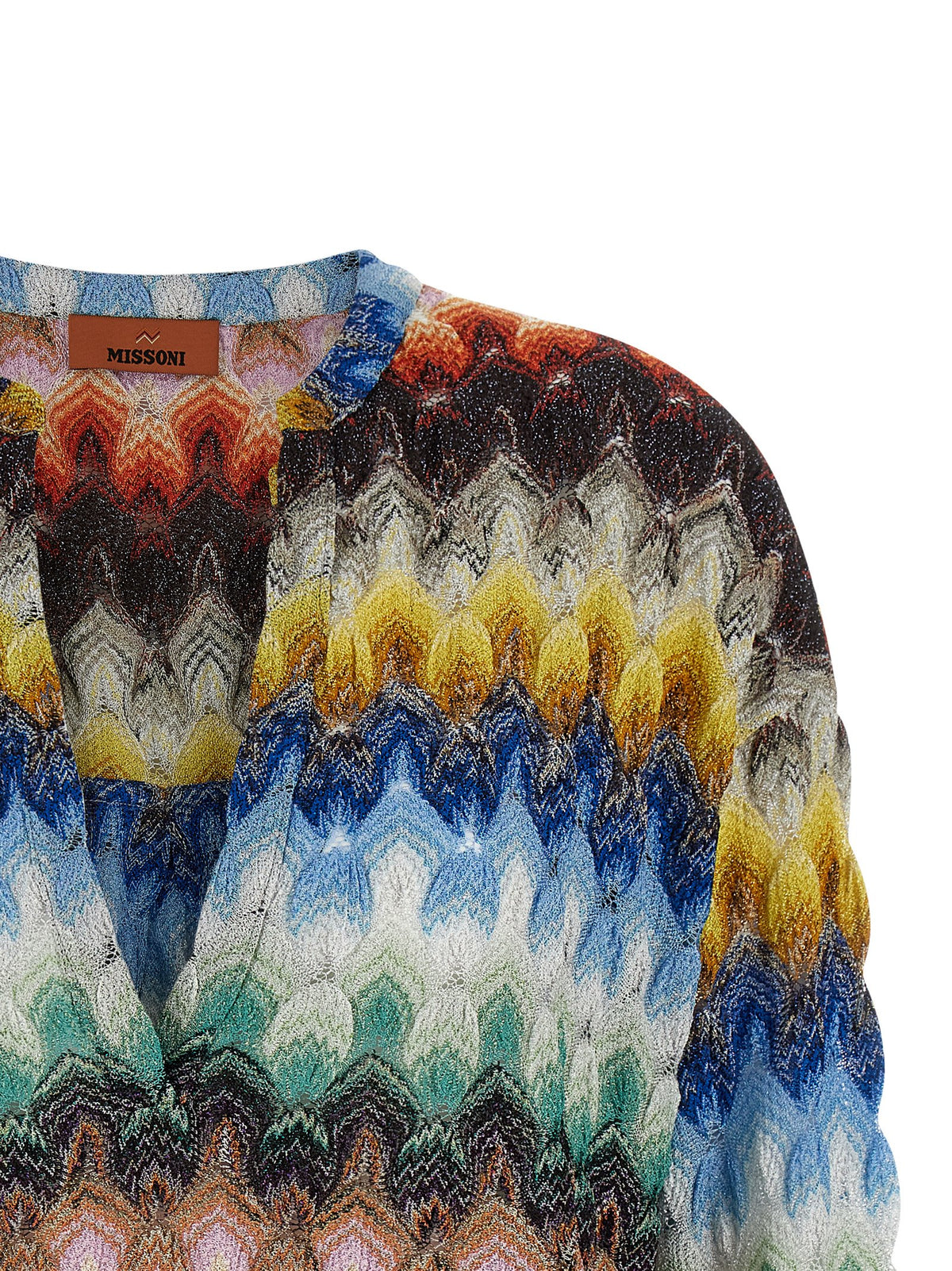 Missoni Multicolor Viscose Blouse - Elegant Korean Collar