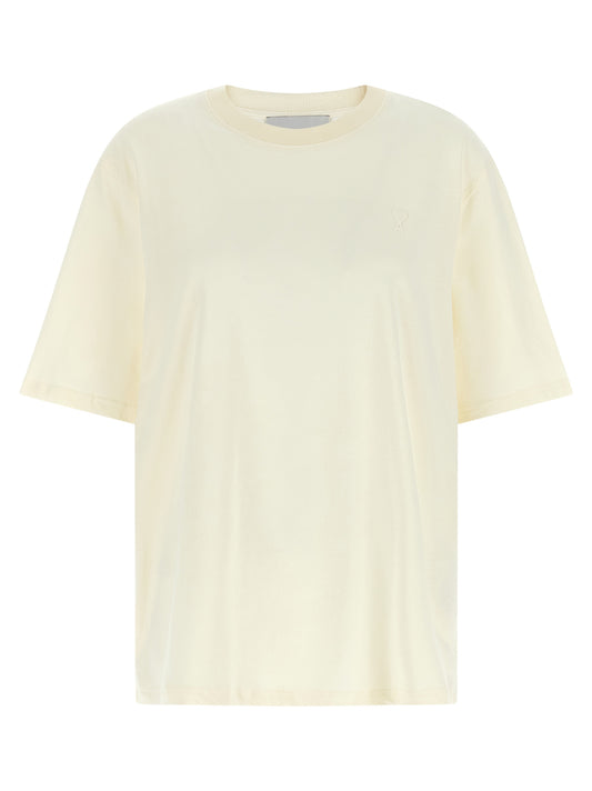 T-shirt en coton blanc Ami Paris