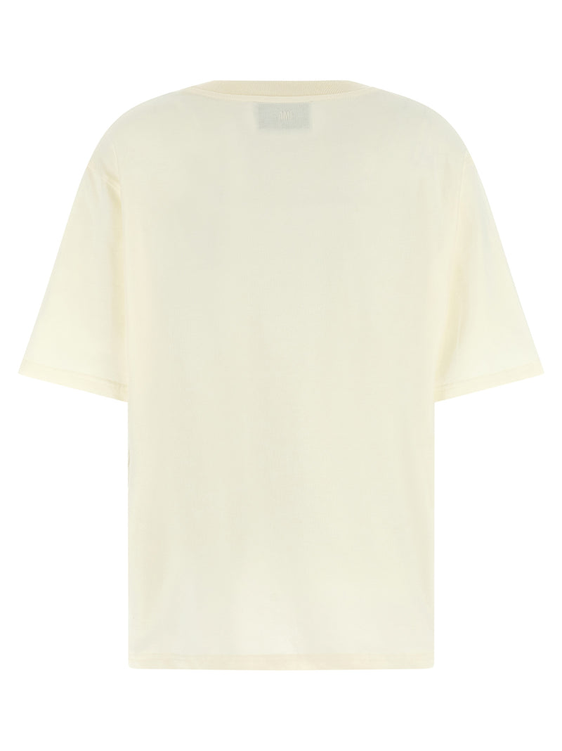 T-shirt en coton blanc Ami Paris