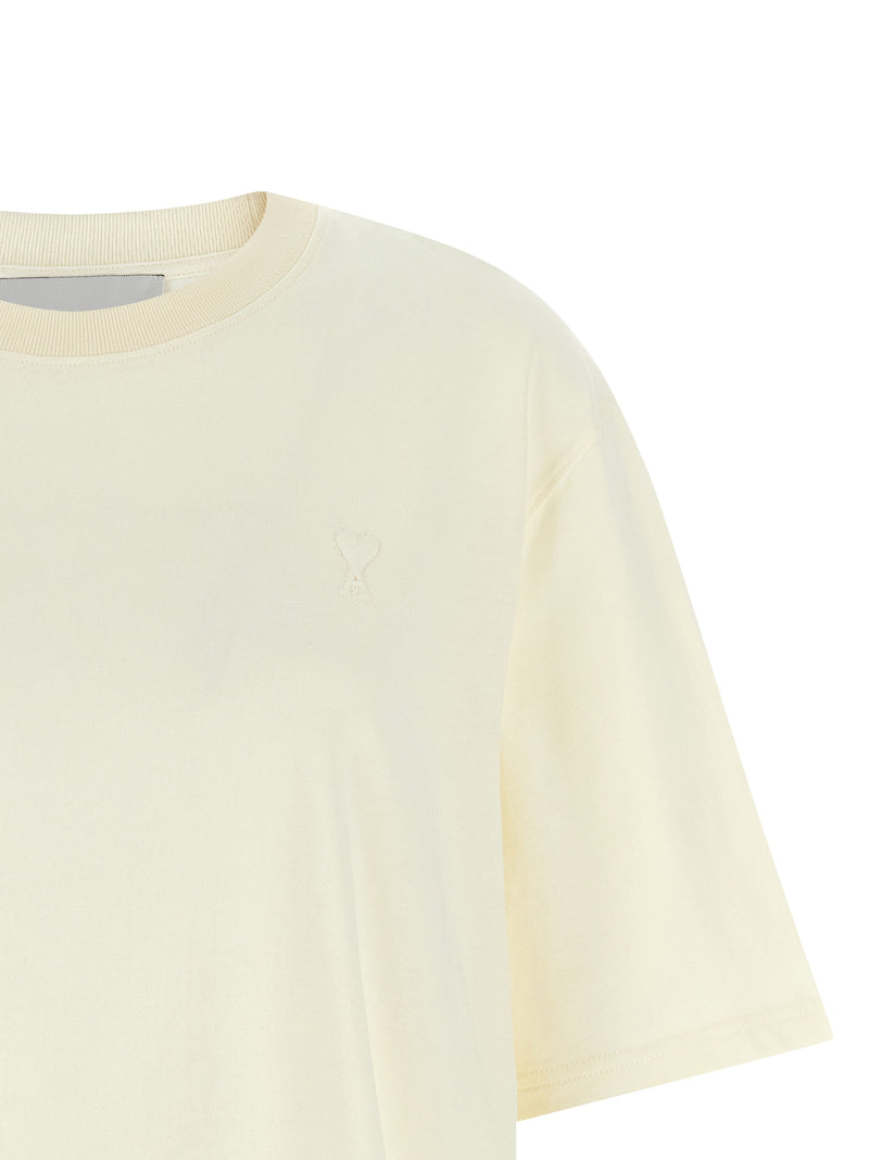 T-shirt en coton blanc Ami Paris