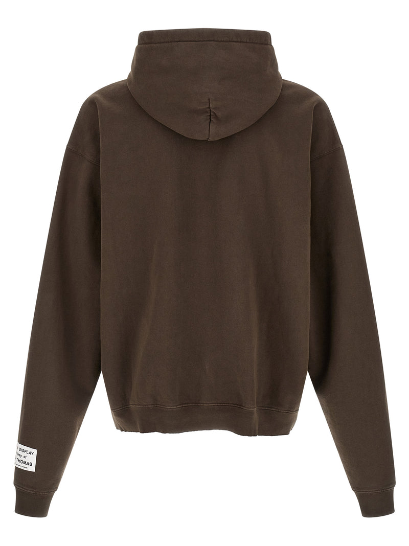 GALLERY DEPT. Brown Cotton Sweatshirt - French Logo Painted