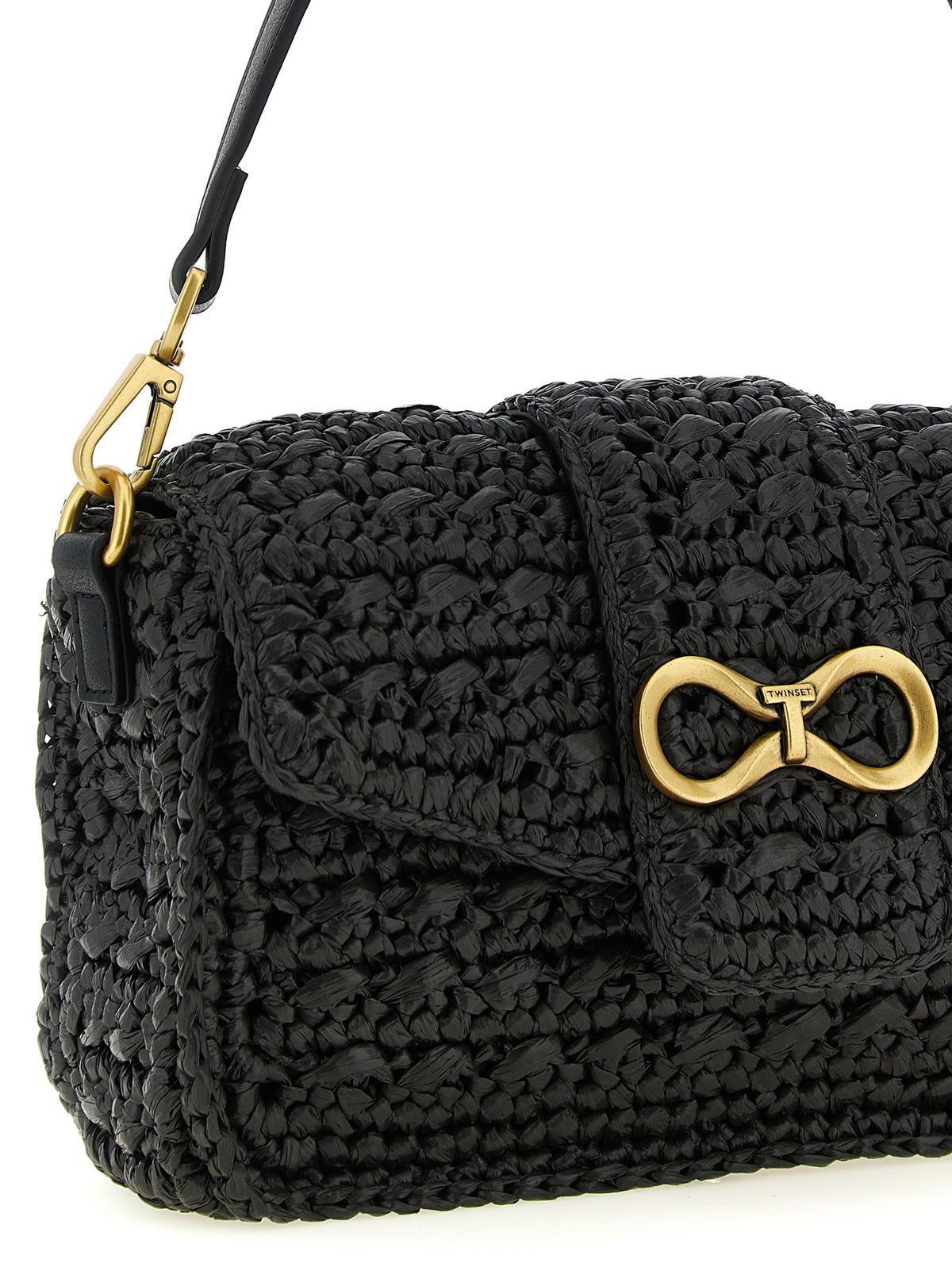 Sac bandoulière Twinset en polypropylène noir