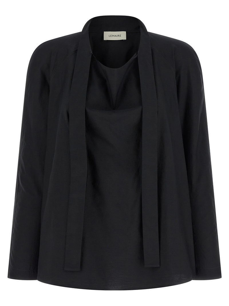 Lemaire Black Cotton Blouse