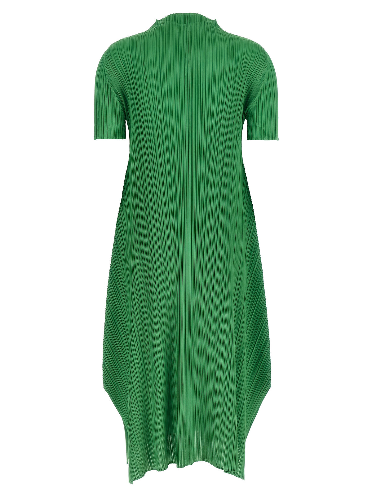 PLEATS PLEASE ISSEY MIYAKE Robe mi-longue bicolore en polyester
