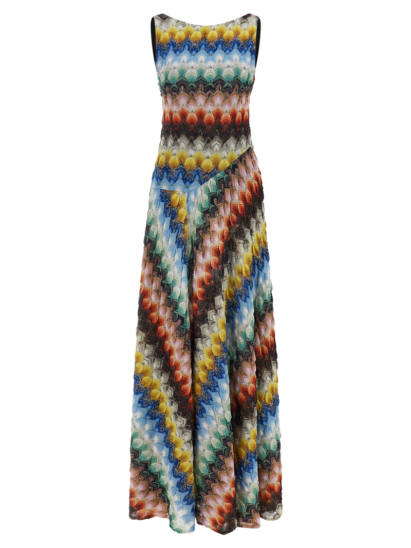 Robe longue Missoni multicolore en viscose