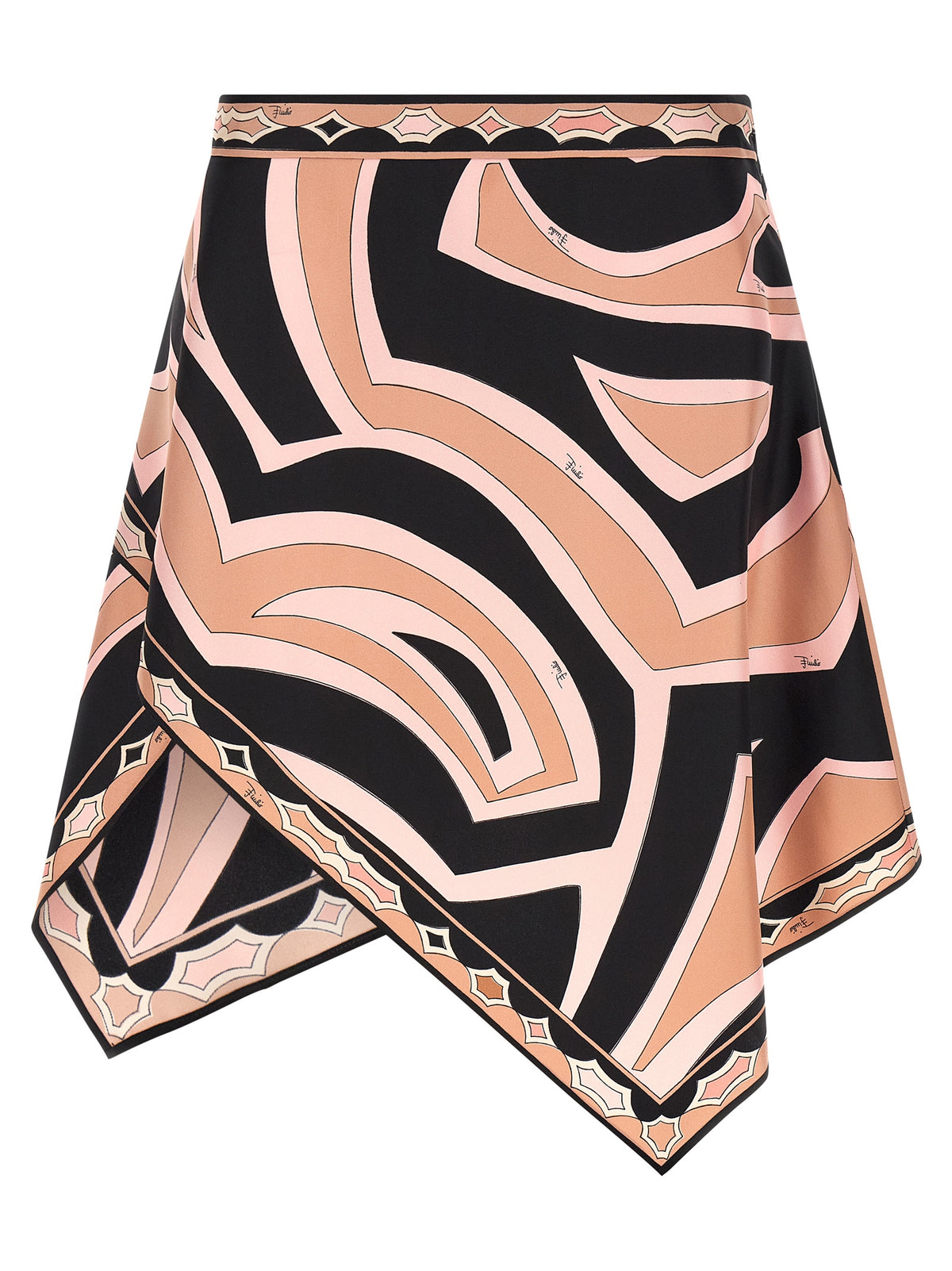 Emilio Pucci Multicolor Silk Long Skirt - Labirinto Print