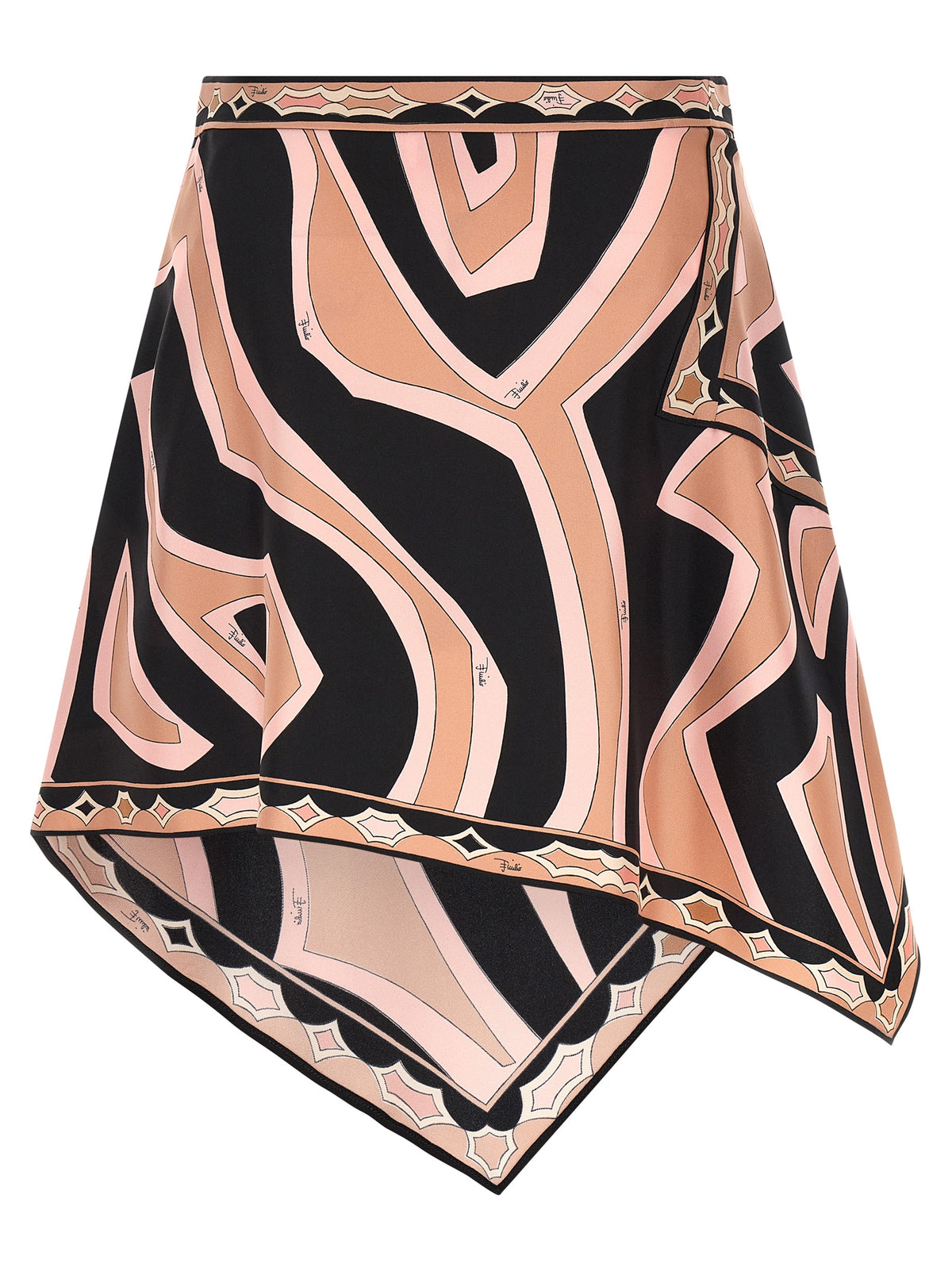 Emilio Pucci Multicolor Silk Long Skirt - Labirinto Print