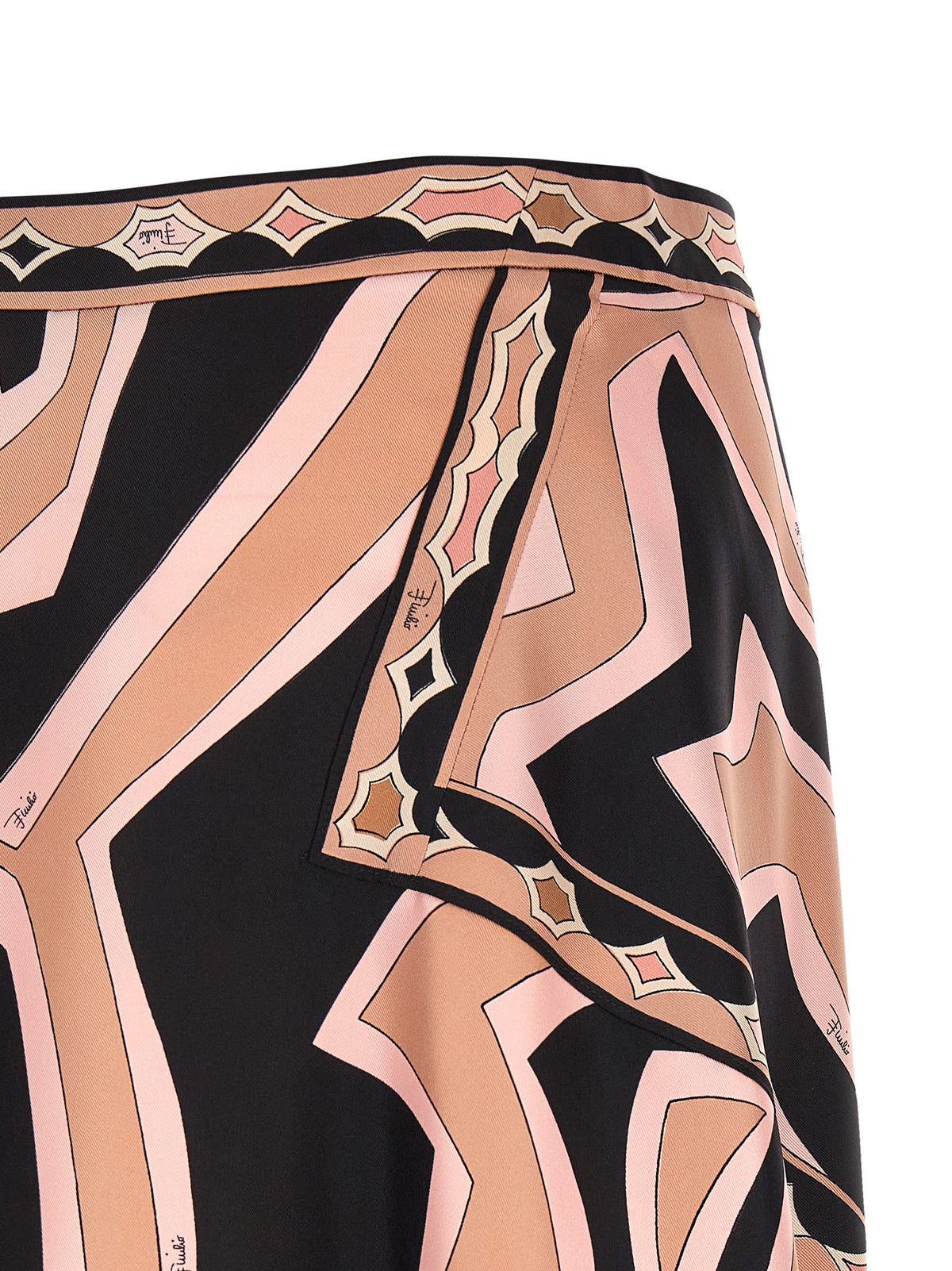 Emilio Pucci Multicolor Silk Long Skirt - Labirinto Print