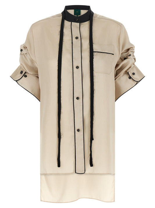 MAISON JEJIA Blouse en polyester beige