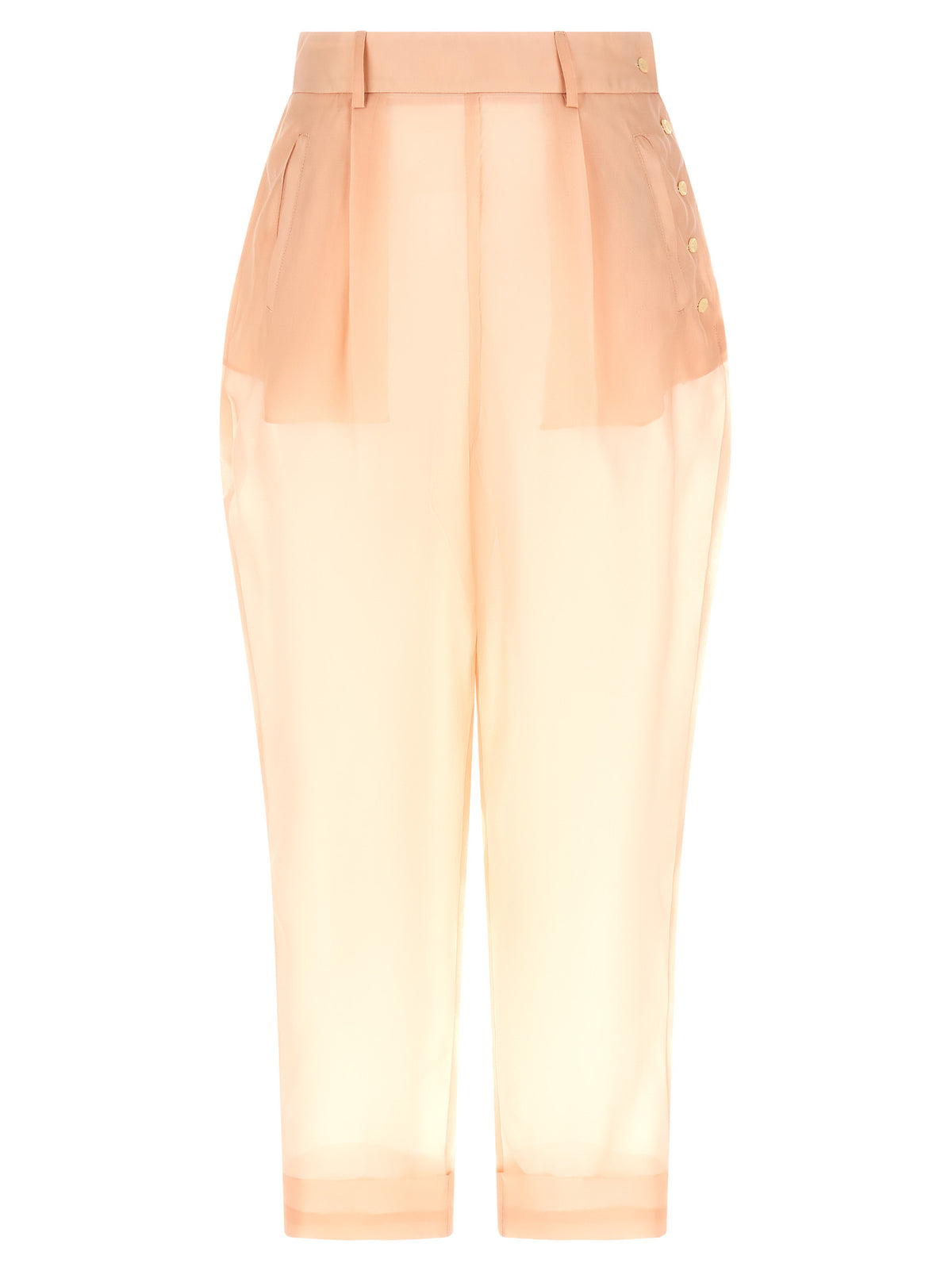 Pantalon décontracté en soie multicolore MAISON JEJIA