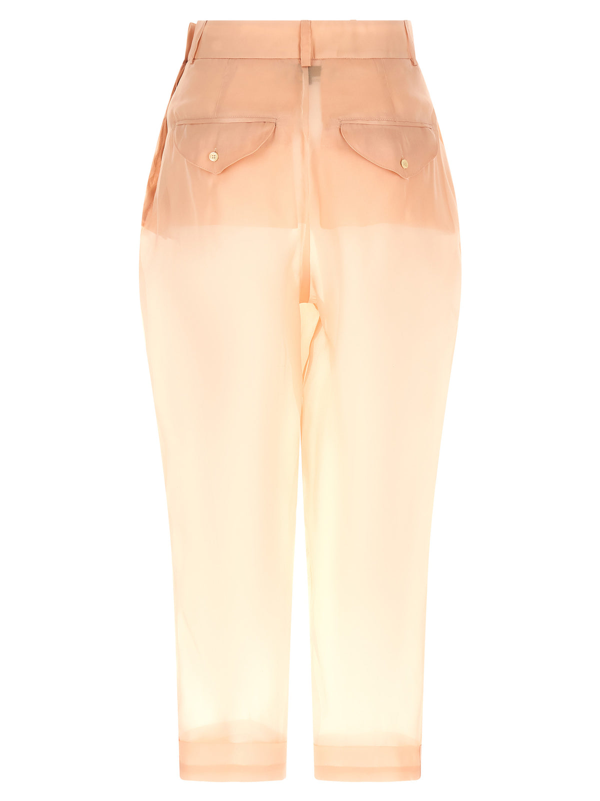 Pantalon décontracté en soie multicolore MAISON JEJIA