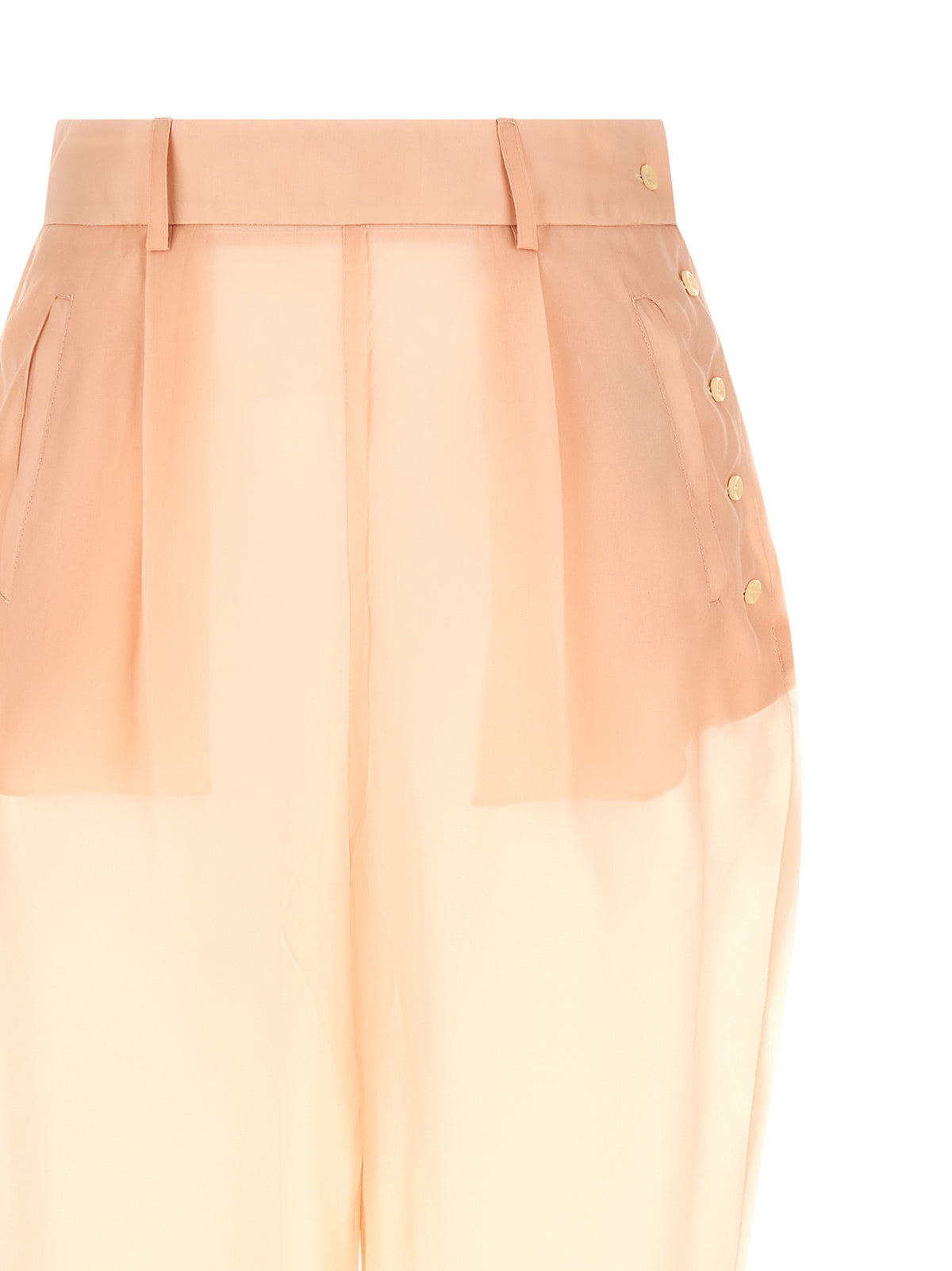 Pantalon décontracté en soie multicolore MAISON JEJIA