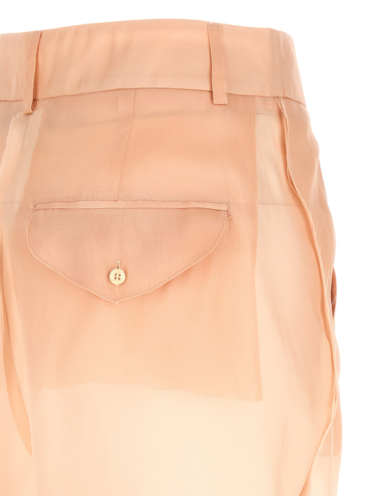 Pantalon décontracté en soie multicolore MAISON JEJIA