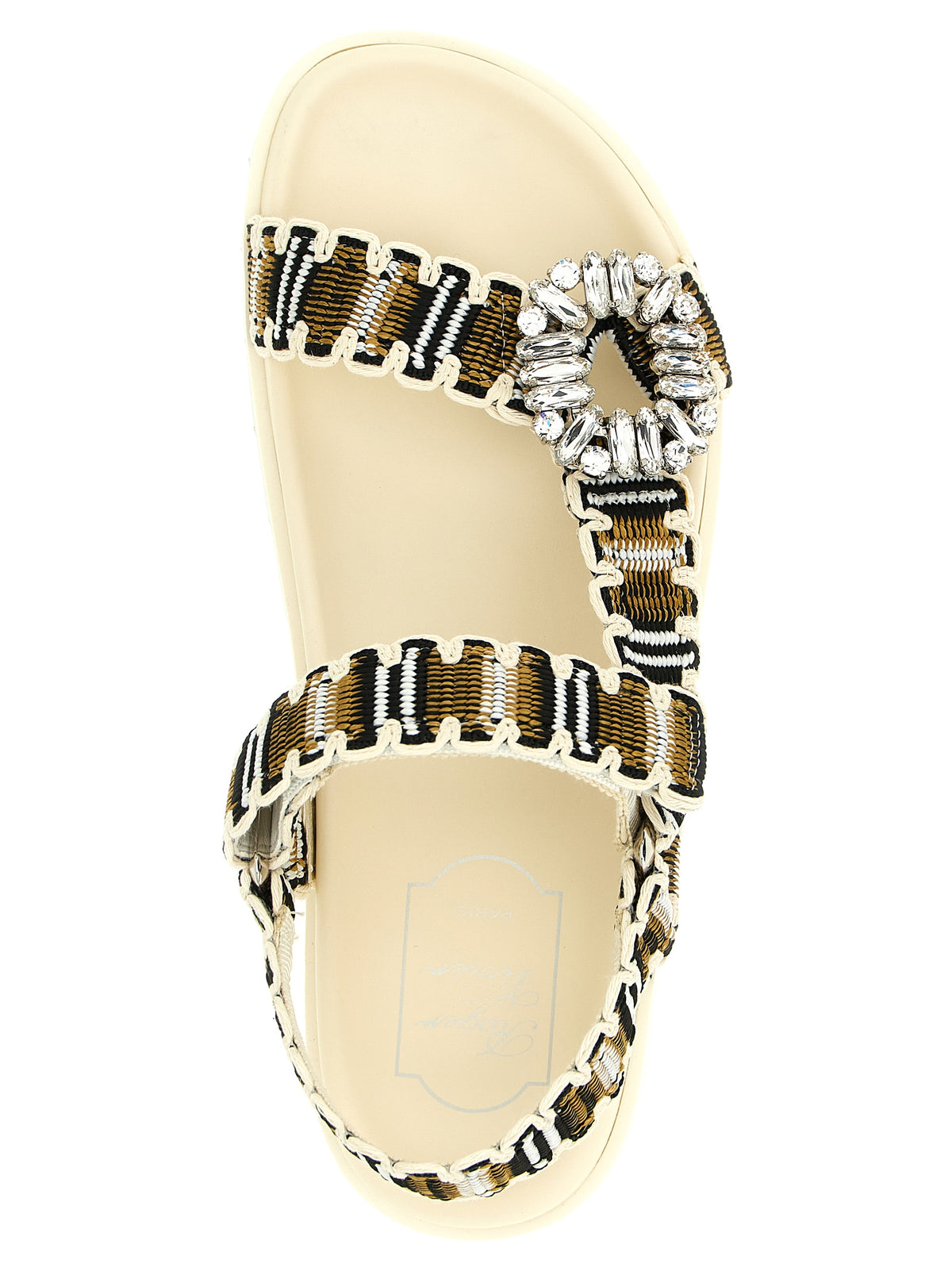 Roger Vivier Trek ‘Slidy Viv’ Multicolor Flat Sandals